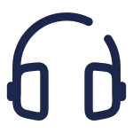 Headphones Round SVG Icon